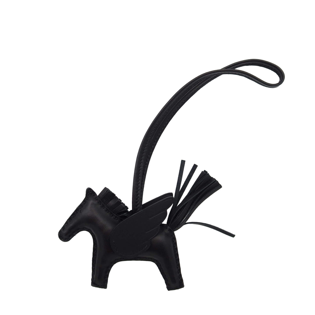 HERMES エルメス チャーム ロデオ ペガサス ソーブラック PM W刻印