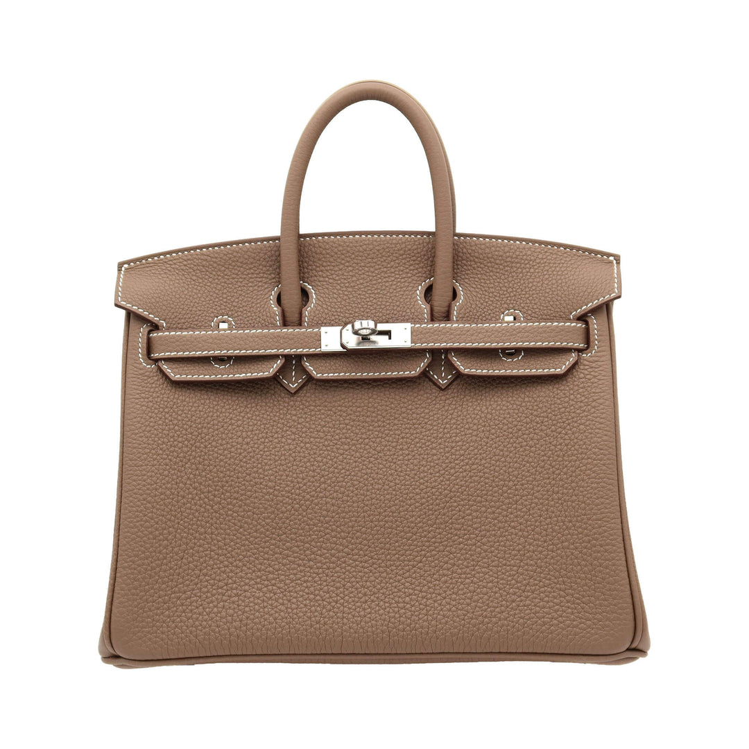 Hermès Birkin 30 Etoupe Togo Silver Hardware Stamp K