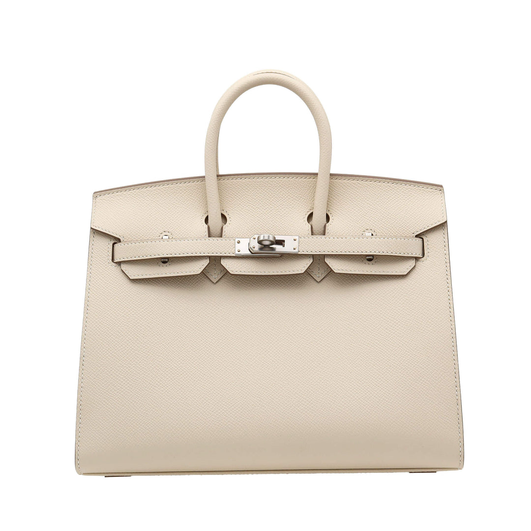 HERMES エルメス  バーキン25 セリエ クレ エプソン シルバー金具 Z刻印