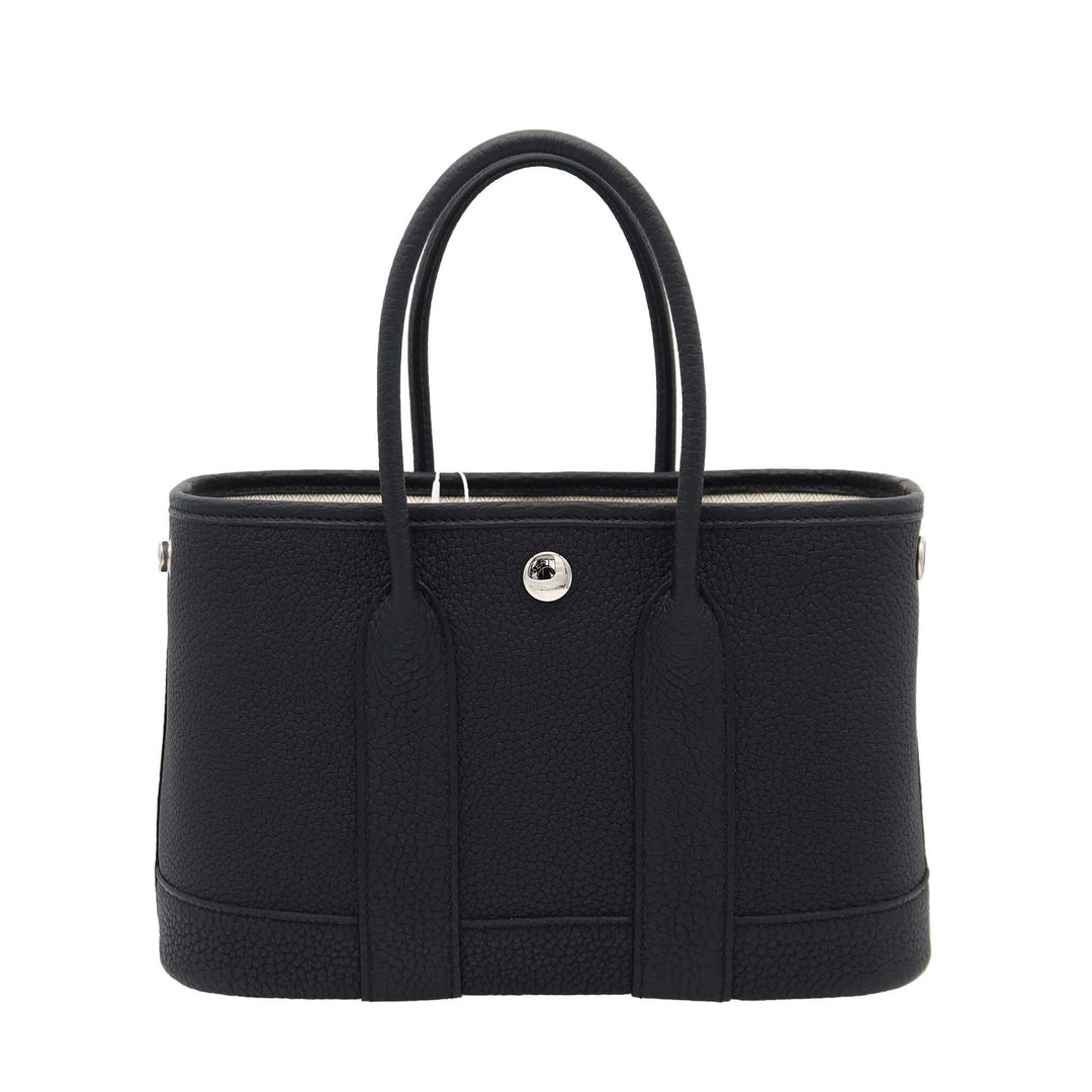 Hermès Garden Party Neo Black Negonda Palladium Hardware K Stamp.