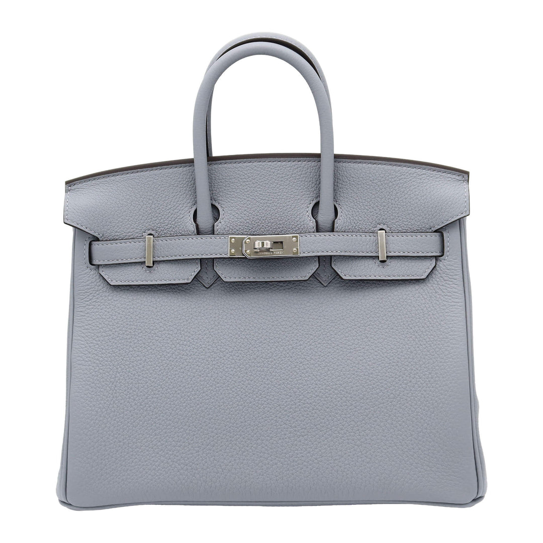 HERMÈS Hermès Birkin 25 Green Pantan Togo Silver Hardware K Stamp