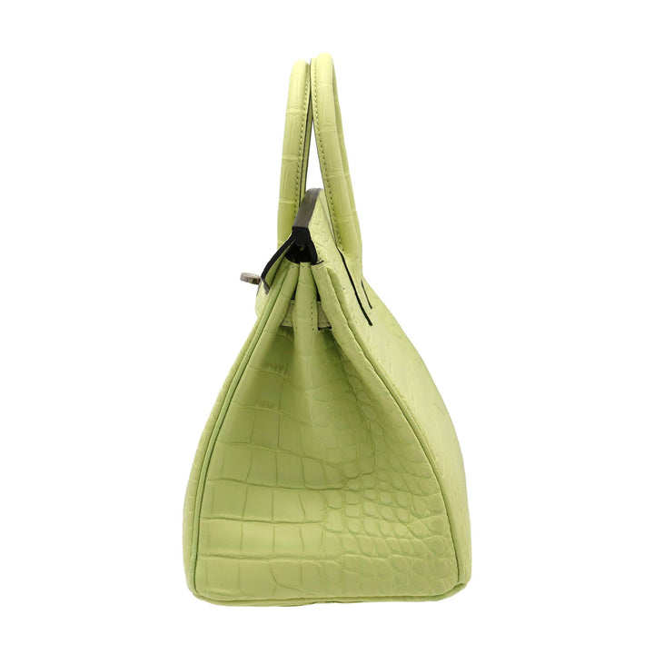 Hermès Birkin 25 Jaune Bourgeon Alligator Matte Palladium Hardware U Stamp