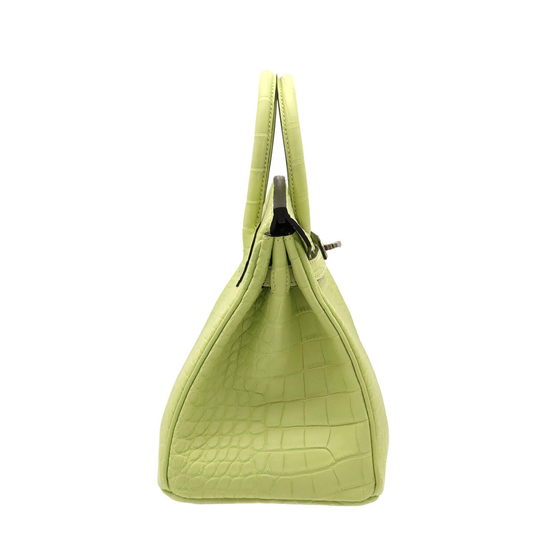 Hermès Birkin 25 Jaune Bourgeon Alligator Matte Palladium Hardware U Stamp
