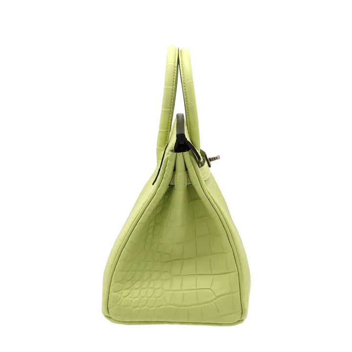 Hermès Birkin 25 Jaune Bourgeon Alligator Matte Palladium Hardware U Stamp