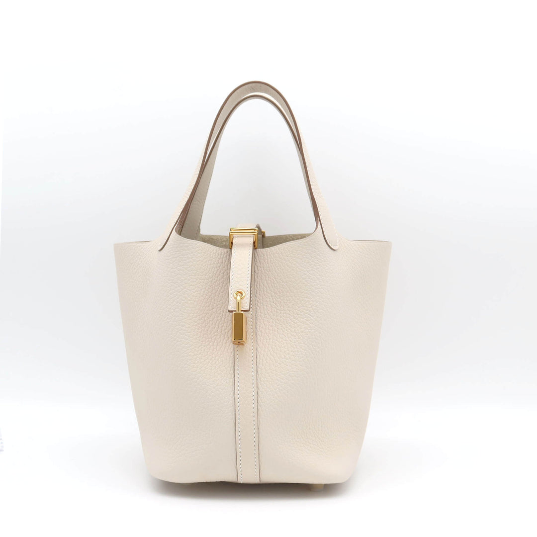 HERMES エルメス   ピコタンロック18　クレ　トリヨンクレマンス　ゴールド金具　K刻印 - GINZA CELIA