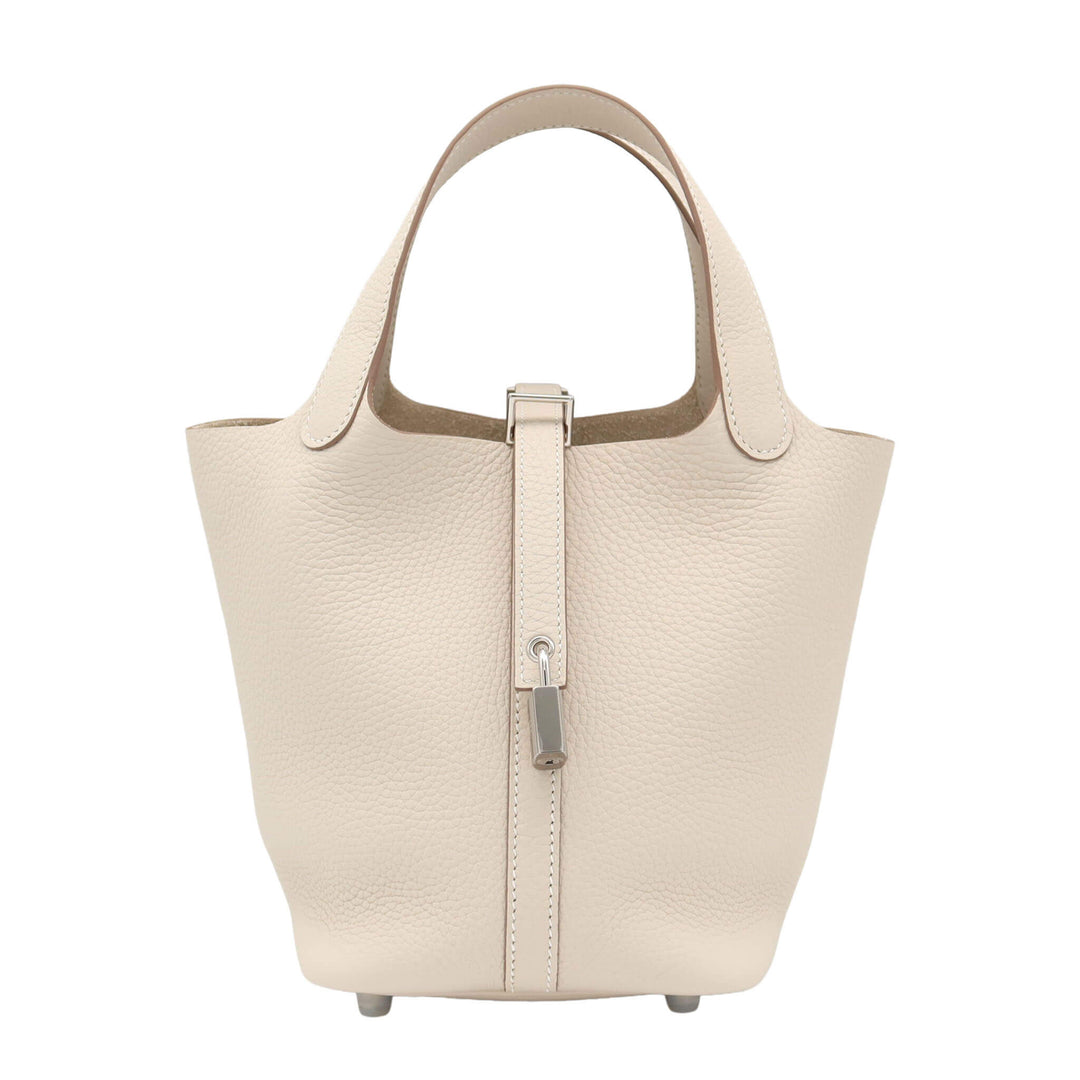 HERMES エルメス   ピコタンロック18　クレ　トリヨンクレマンス　シルバー金具　K刻印 - GINZA CELIA