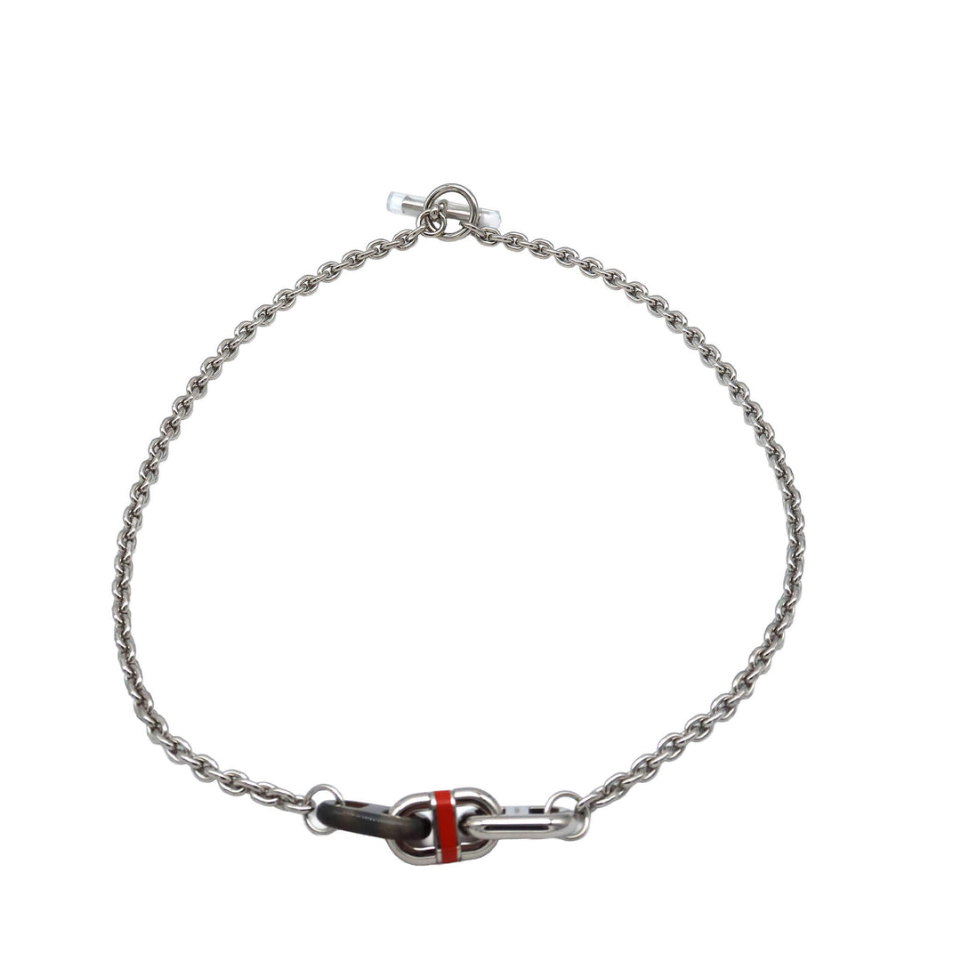 HERMES  エルメス  ネックレス マイヨン  オレンジ - GINZA CELIA