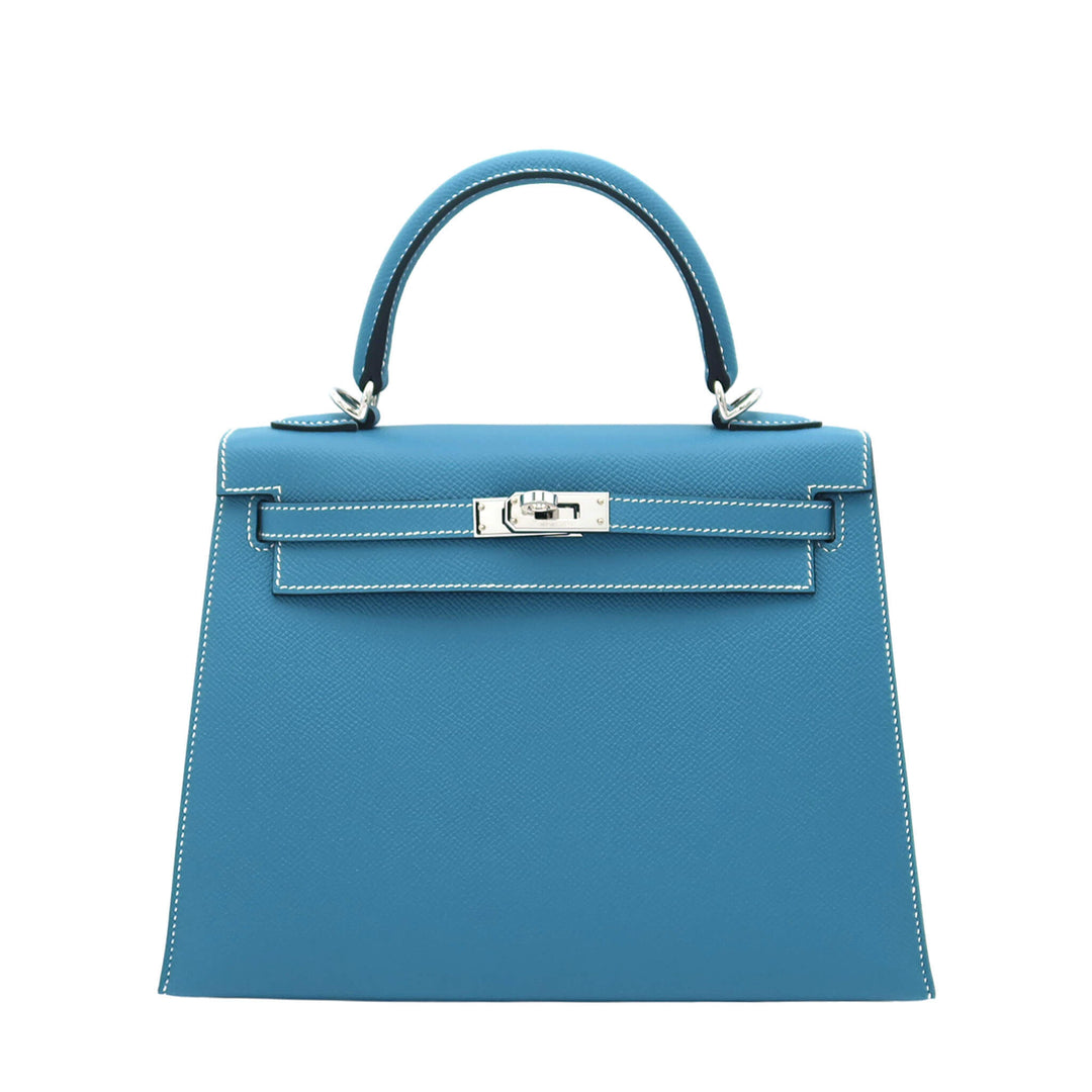 HERMES  エルメス  ケリー 25 セリエ  ニューブルージーンズ  エプソン  シルバー金具  B 刻印 - GINZA CELIA