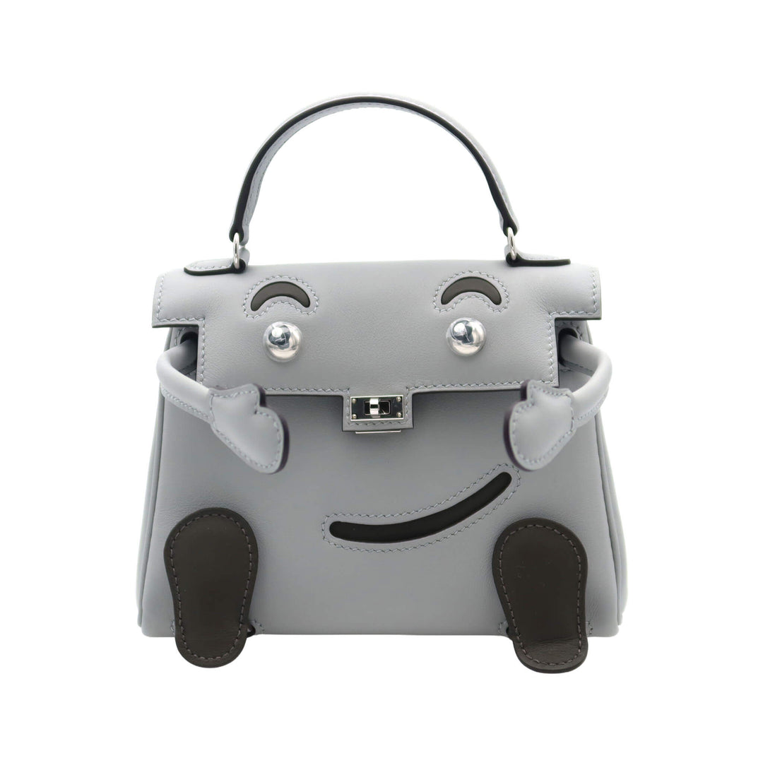 HERMES  エルメス  ケリードール  ブルーグラシエ  ヴェールマキ  スイフト  シルバー金具  K 刻印 - GINZA CELIA