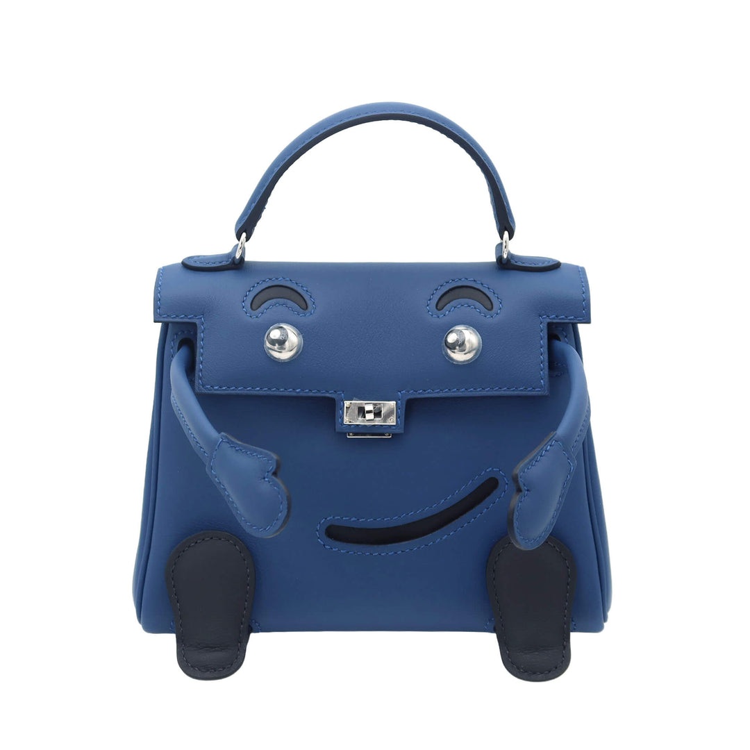 HERMES  エルメス  ケリードール  ブルータイ キャバン  スイフト  シルバー金具  K 刻印 - GINZA CELIA