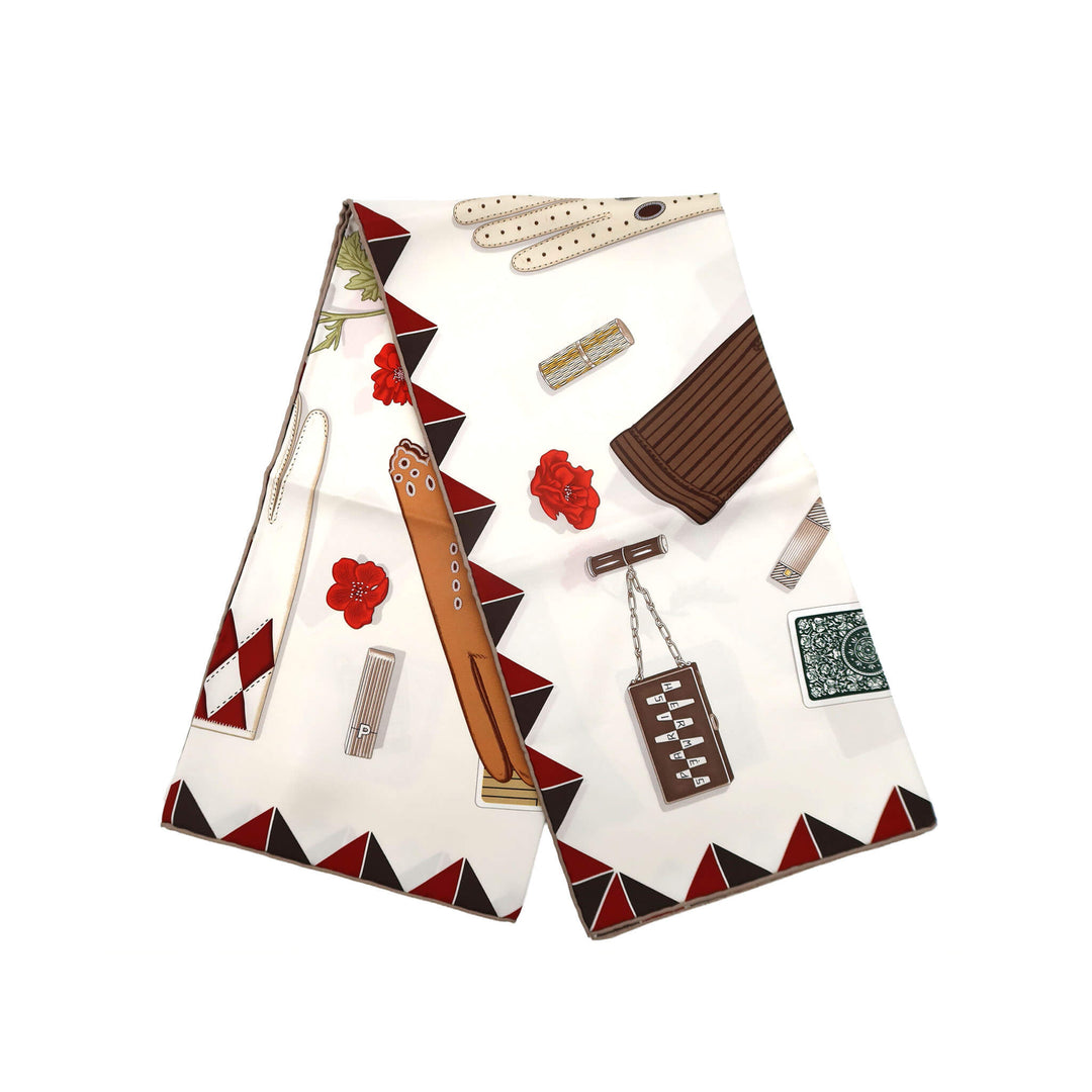 HERMES  エルメス  カレ 90  《手袋の時計》 - GINZA CELIA