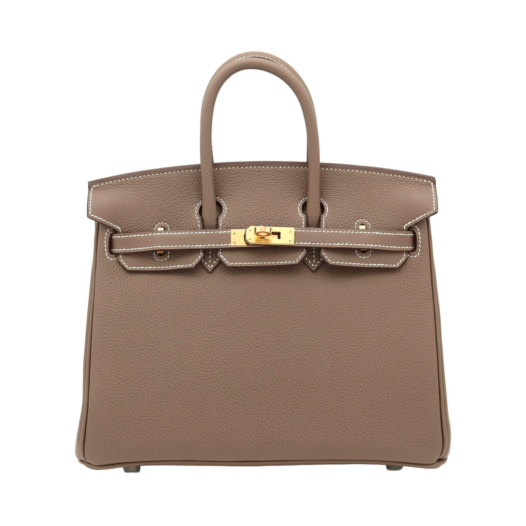 HERMES  エルメス  バーキン 25  エトゥープ  トゴ  ゴールド金具  K 刻印 - GINZA CELIA