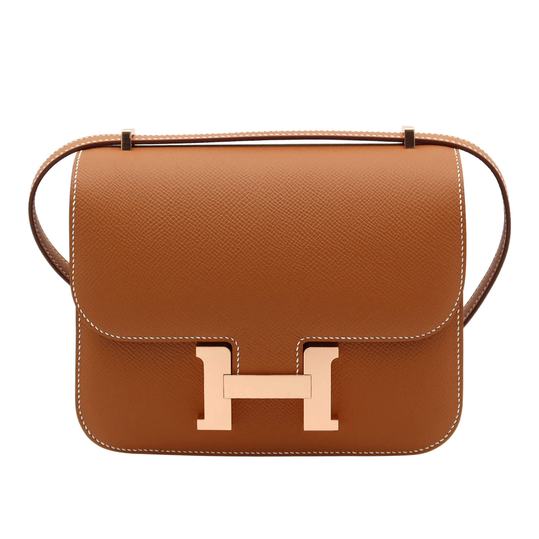 HERMES エルメス コンスタンス　 ミロワール　19　 ゴールド　 エプソン　ピンクゴールド金具　K刻印