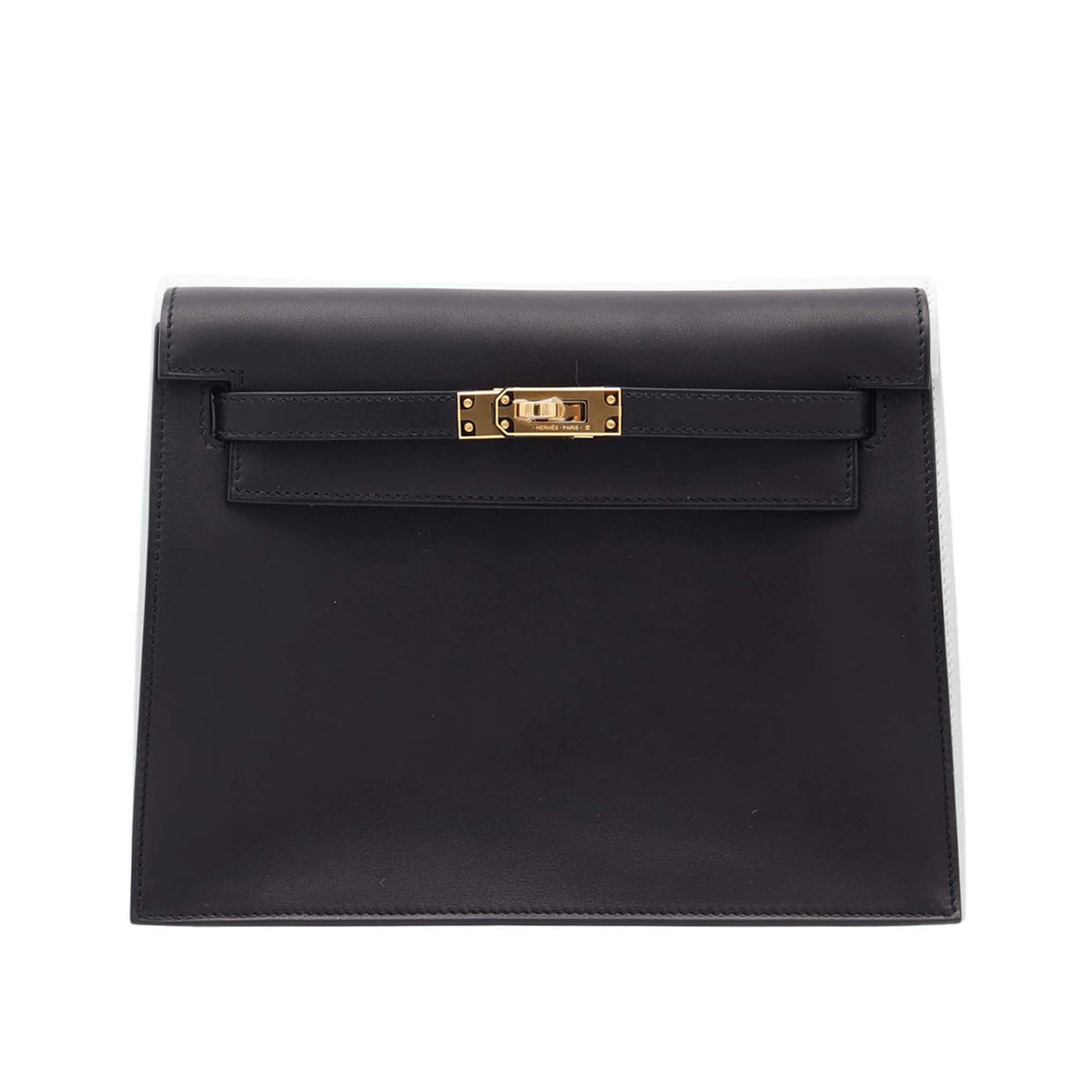 HERMES  エルメス  ケリーダンス  ブラック  ヴォリュプト  ゴールド金具  K 刻印 - GINZA CELIA