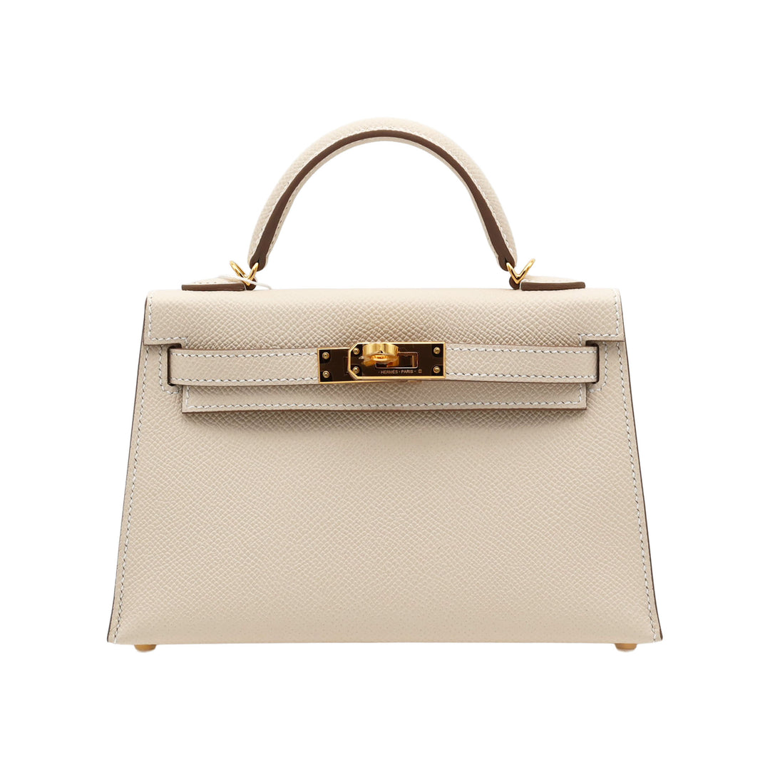 HERMES エルメス ミニケリー　ドゥ　クレ　エプソン　ゴールド金具　K刻印 - GINZA CELIA