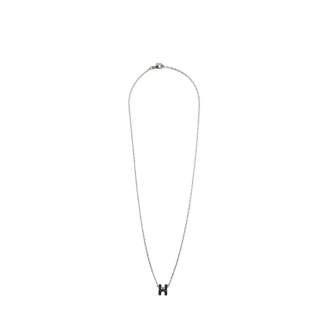 HERMES エルメス  ネックレス  ミニ・ポップ H  マロン・グラッセ  シルバー金具 - GINZA CELIA