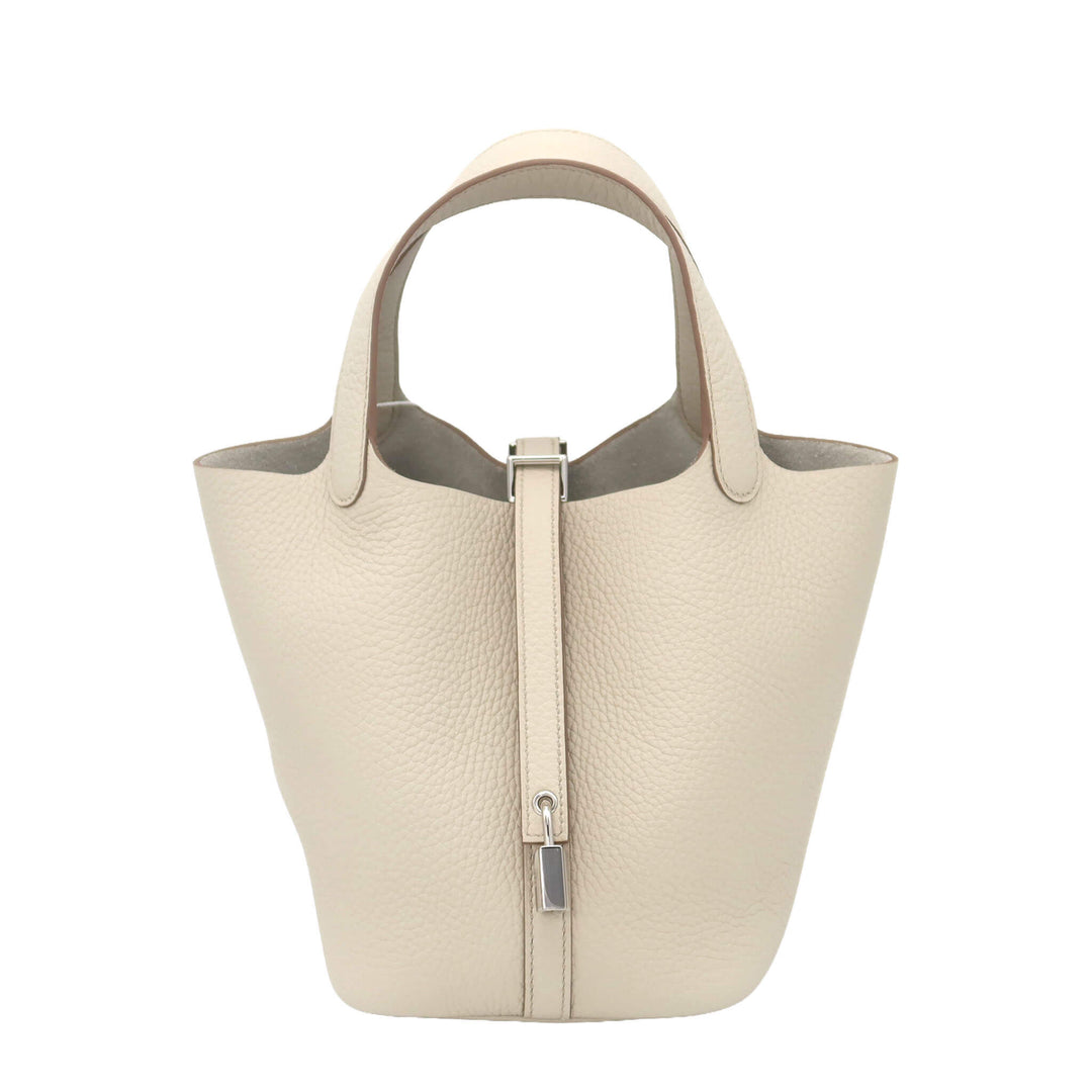 HERMES  エルメス  ピコタンロック 18  べトン  トリヨンクレマンス  シルバー金具  Ｋ 刻印 - GINZA CELIA