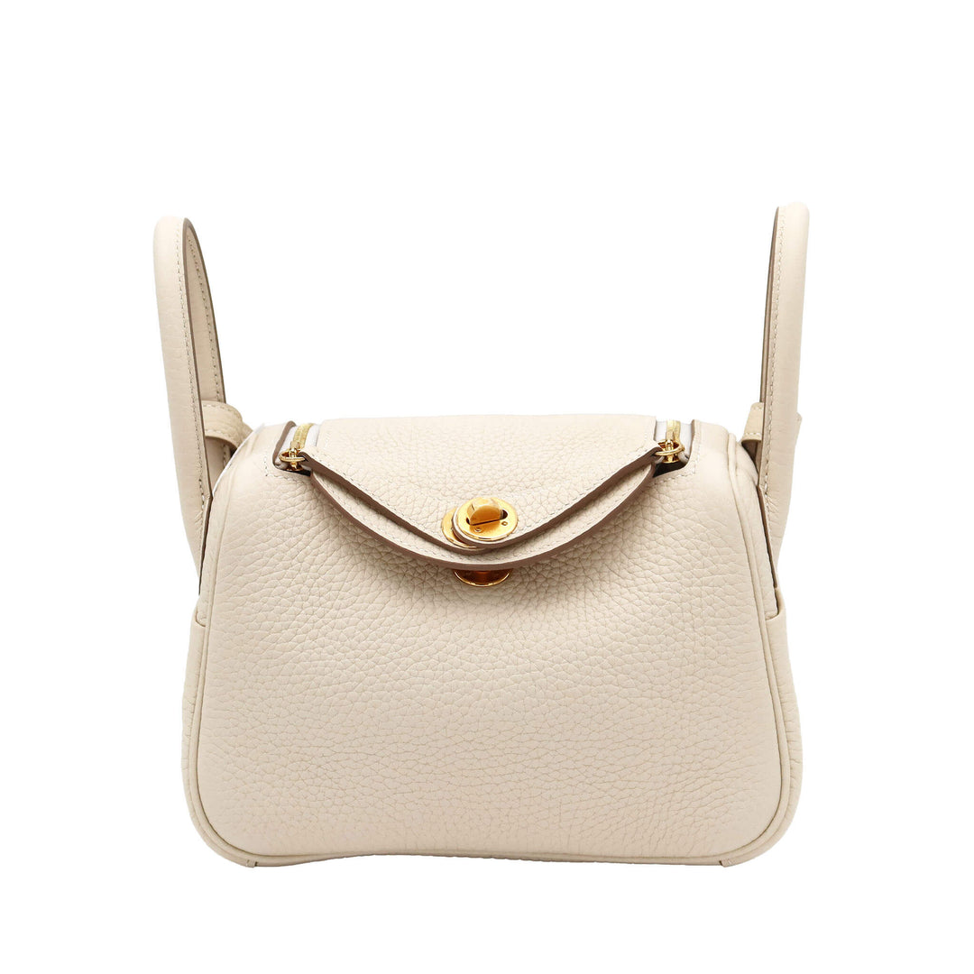 HERMES エルメス  リンディ　ミニ　クレ　トリヨンクレマンス　ゴールド金具　W刻印 - GINZA CELIA