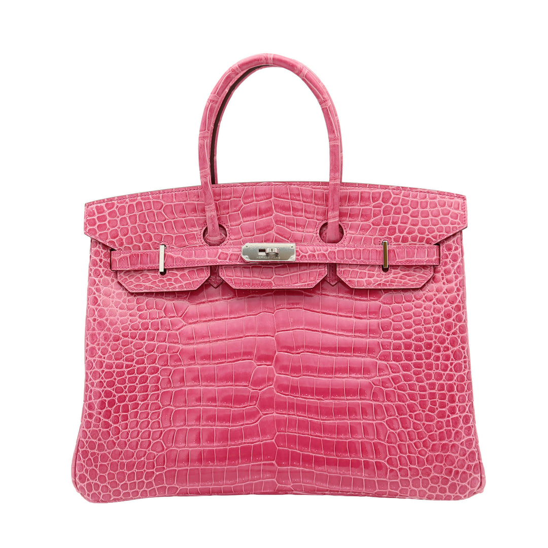 HERMES エルメス   バーキン35　ローズティリアン　ポロサスシャイン　シルバー金具　□P刻印