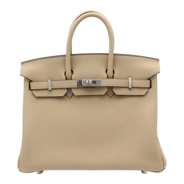 HERMÈS Hermès Birkin 25 Trench Togo Silver Hardware K Stamp